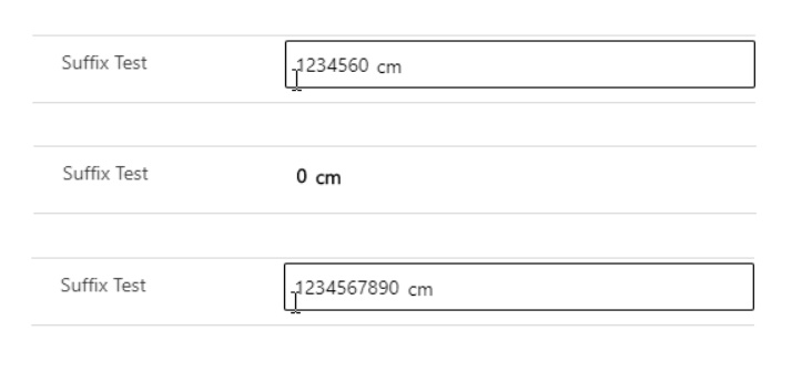 Prefix Suffix Control