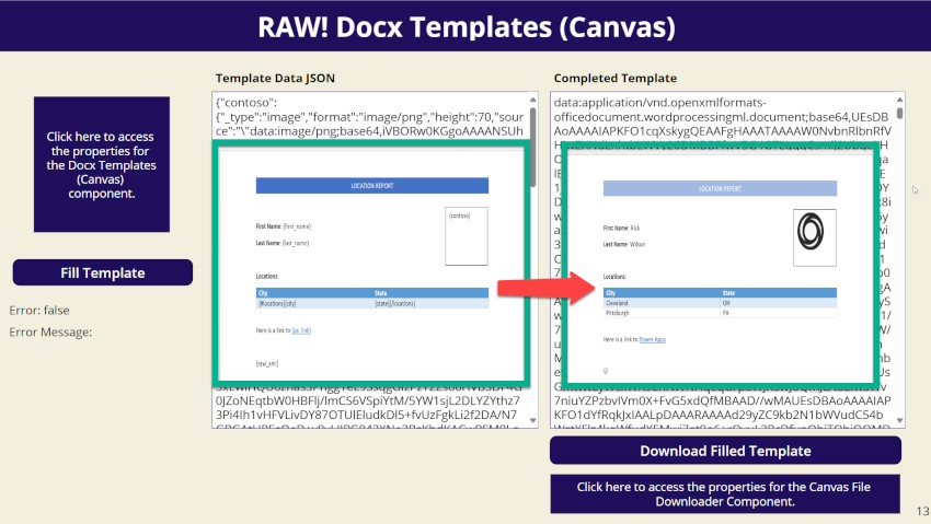 RAW! Docx Templates