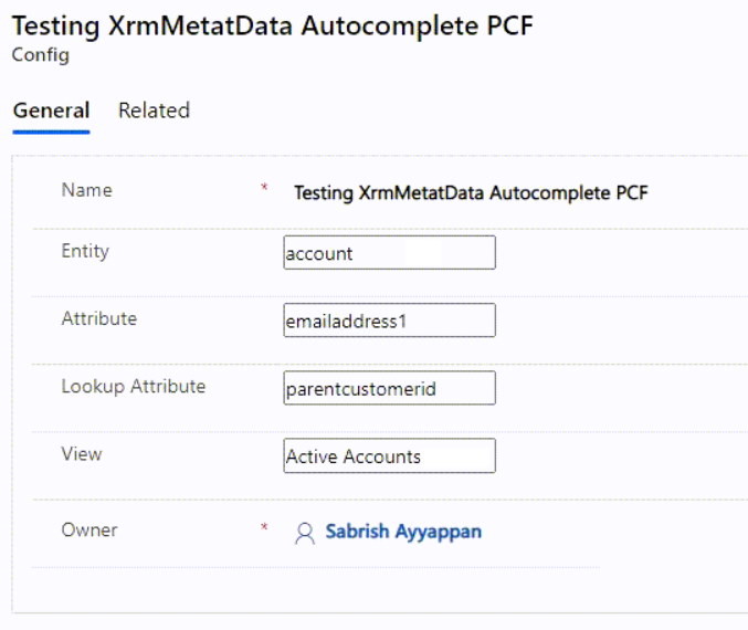 Xrm Metadata Autocomplete